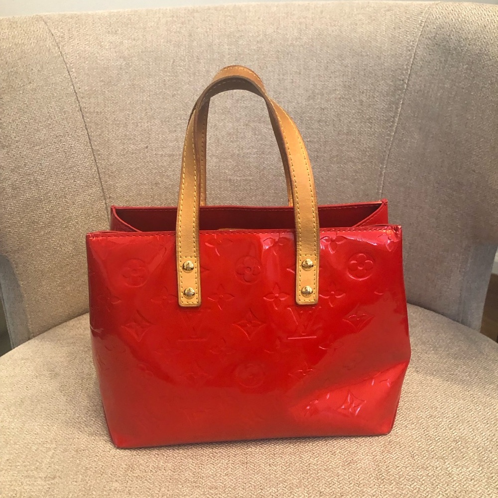 Louis Vuitton Vernis Reade PM Rouge Bag